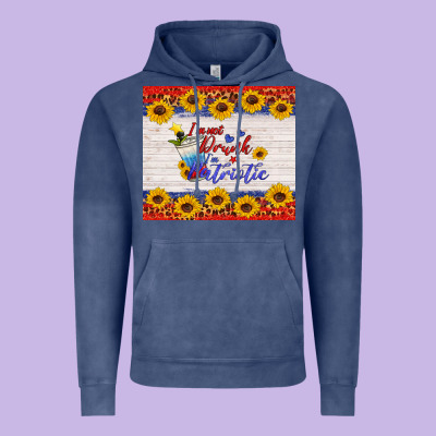 I'm Not Drunk I'm Patriotic Vintage Hoodie Designed By Hra Design Shop