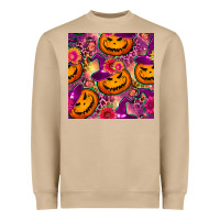Mushroom halloween witchy pumpkin seamless pattern Heavyweight Sweatshirt - BundleAndBundleShop