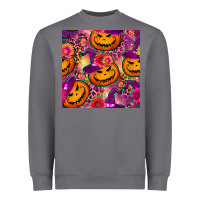 Storm halloween witchy pumpkin seamless pattern Heavyweight Sweatshirt - BundleAndBundleShop