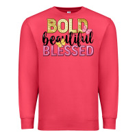 Cardinal bold beautiful blessed Premium Sweatshirt - LillyAllenDesigns