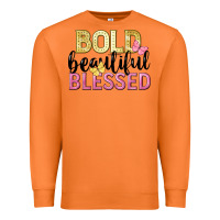 Carrot bold beautiful blessed Premium Sweatshirt - LillyAllenDesigns