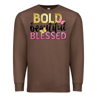 Chestnut bold beautiful blessed Premium Sweatshirt - LillyAllenDesigns