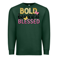 Sports Green bold beautiful blessed Premium Sweatshirt - LillyAllenDesigns
