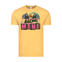 Vintage Mustard racing mini with racing oto equipment Vintage Tee - AdoDesignShop