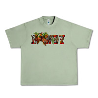 Oil Green Christmas Howdy Bronco Rodeo Urban Heavy Tee - JahusDesignShop