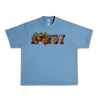 Pebble Blue Christmas Howdy Bronco Rodeo Urban Heavy Tee - JahusDesignShop