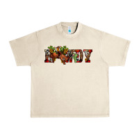 Sandshell Christmas Howdy Bronco Rodeo Urban Heavy Tee - JahusDesignShop