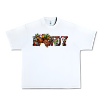 White Christmas Howdy Bronco Rodeo Urban Heavy Tee - JahusDesignShop