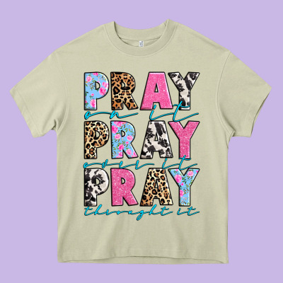 Pray On It Pray Over It Pray Throught It Heavy Core Tee Designed By Texasbilliewilder