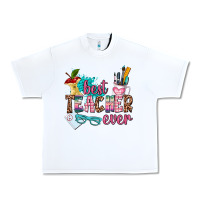White best teacher ever Urban Heavy Tee - AdoDesignShop