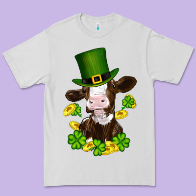 Premium Tee st patricks day cow