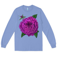 Colony Blue Celestial Rose Long Sleeve Tee - LillyAllenDesigns
