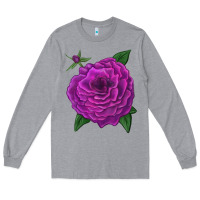 Heather Grey Celestial Rose Long Sleeve Tee - LillyAllenDesigns