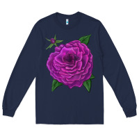 Navy Celestial Rose Long Sleeve Tee - LillyAllenDesigns