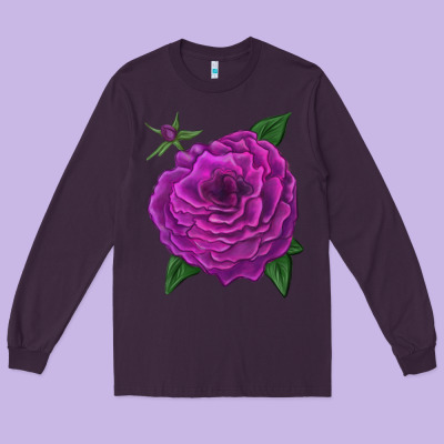 Celestial Rose Long Sleeve Tee Designed By Lillyallendesigns