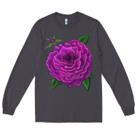Smoke Celestial Rose Long Sleeve Tee - LillyAllenDesigns