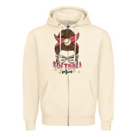 Sandshell softball mom Zipper Hoodie - MaliasSmallBusiness