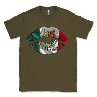 Army Green mexico lips Classic Tee - AdoDesignShop