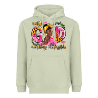 Matcha with god all things are possible black woman Heavyweight Hoodie - LillyAllenDesigns
