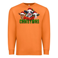 Carrot Mooey Christmas Cows Premium Sweatshirt - LillyAllenDesigns