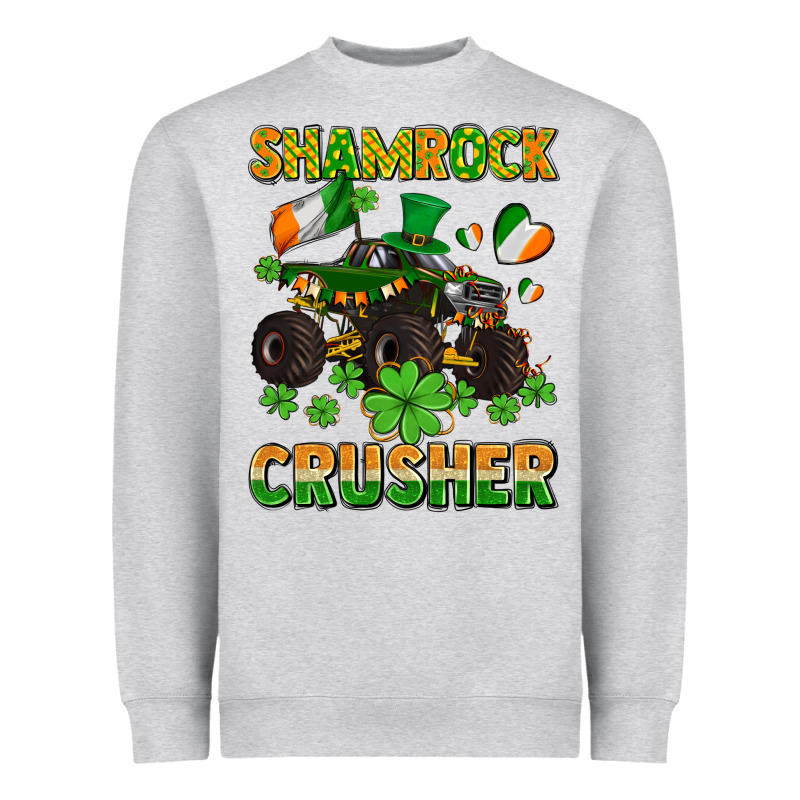 Shamrocks Crusher Monster Truck With Shamrocks Heavyweight Sweatshirt by AdoDesignShop | Teevron