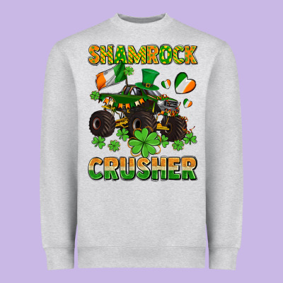 Shamrocks Crusher Monster Truck With Shamrocks Heavyweight Sweatshirt Designed By Adodesignshop