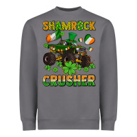 Storm shamrocks crusher monster truck with shamrocks Heavyweight Sweatshirt - AdoDesignShop