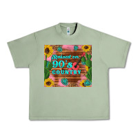 Oil Green raised 90's country guitar cactus sunflower's Urban Heavy Tee - Artiststas