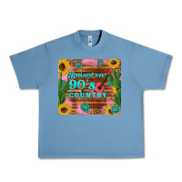Raised 90's Country Guitar Cactus Sunflower's Urban Heavy Tee | Teevron