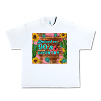 White raised 90's country guitar cactus sunflower's Urban Heavy Tee - Artiststas