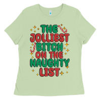 Matcha the jolliest bitch on the naughty list Ladies Tee - MaliasSmallBusiness