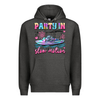 Charcoal Heather party in slow motion Premium Hoodie - JahusDesignShop