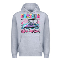 Heather Grey party in slow motion Premium Hoodie - JahusDesignShop
