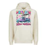 Oatmeal Heather party in slow motion Premium Hoodie - JahusDesignShop