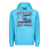 Ocean Blue party in slow motion Premium Hoodie - JahusDesignShop