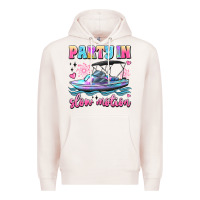 Pale Pink party in slow motion Premium Hoodie - JahusDesignShop