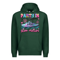 Sports Green party in slow motion Premium Hoodie - JahusDesignShop