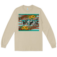 Mushroom western cow serape leopard sunflowers mousepad Long Sleeve Tee - BarkalooDesign