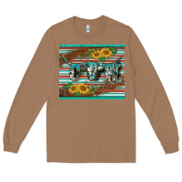 Toasted Coconut western cow serape leopard sunflowers mousepad Long Sleeve Tee - BarkalooDesign