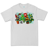 Dove Grey christmas trees with soccer Premium Tee - Zillion Design Studio