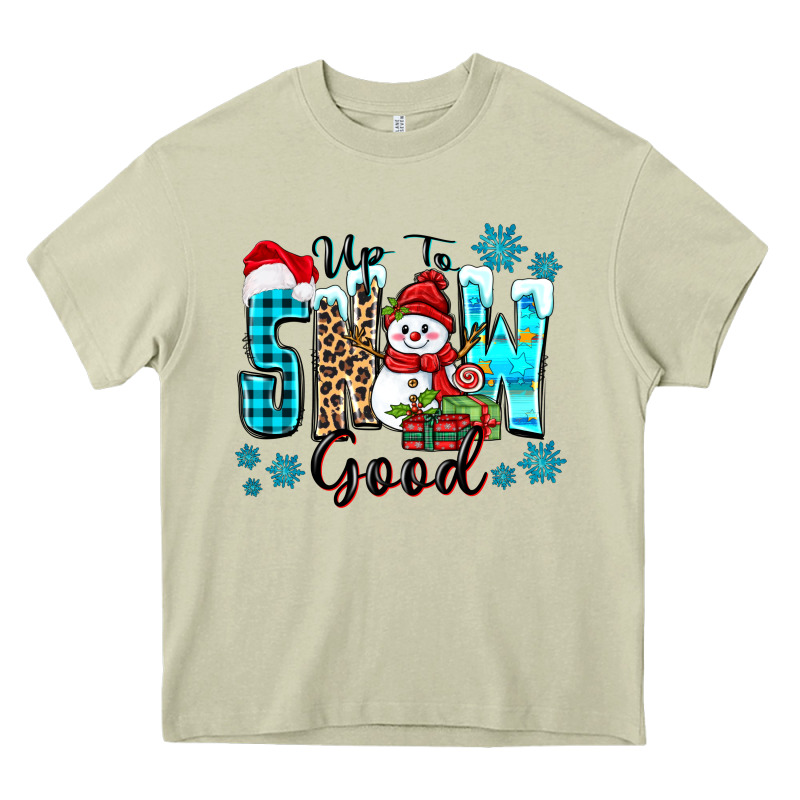 Up To Snow Good Heavy Core Tee by Zillion Design Studio | Teevron