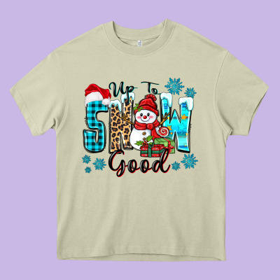 Up To Snow Good Heavy Core Tee Designed By Zillion Design Studio