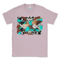 Lilac western cowhide turquoise and wood background Classic Tee - Artiststas