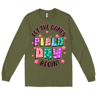 Army Green field day let the games begin Long Sleeve Tee - JahusDesignShop