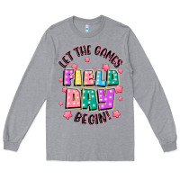 Heather Grey field day let the games begin Long Sleeve Tee - JahusDesignShop