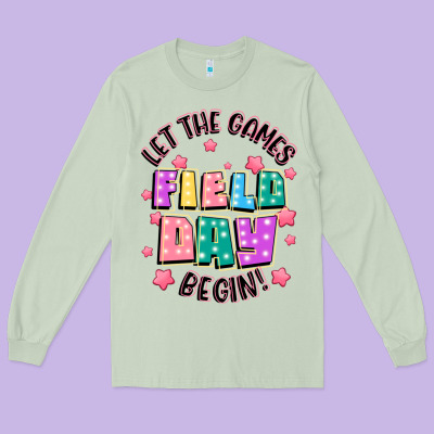 Field Day Let The Games Begin Long Sleeve Tee Designed By Jahusdesignshop
