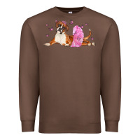 Chestnut boxer dog with tutu Premium Sweatshirt - LillyAllenDesigns