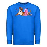 True Royal boxer dog with tutu Premium Sweatshirt - LillyAllenDesigns