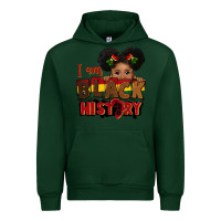 Forest Green i am black history black girl peekaboo juneteenth Urban Hoodie - CowGirlArtShop