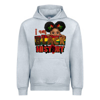 Heather Grey i am black history black girl peekaboo juneteenth Urban Hoodie - CowGirlArtShop